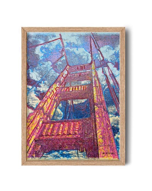Golden Impression | 11"x14" | Canvas art