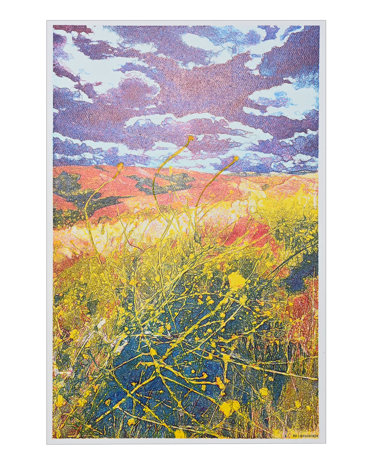 Path of Golden Blooms | 16" x 24"