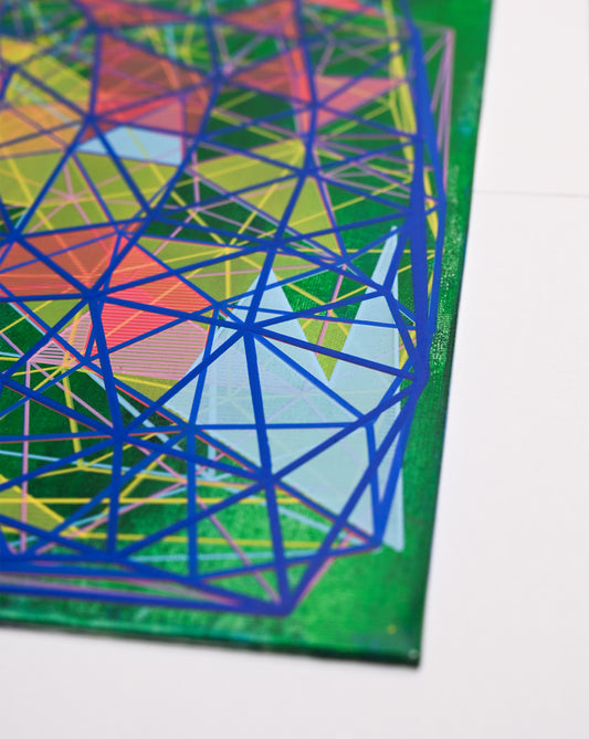 Sky of Kites  | Plotted Canvases | 11"x14"