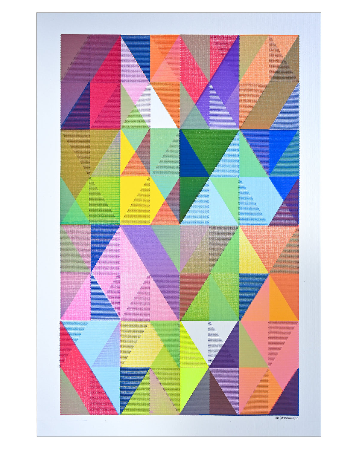 Geometry in Layers - 24" × 36"