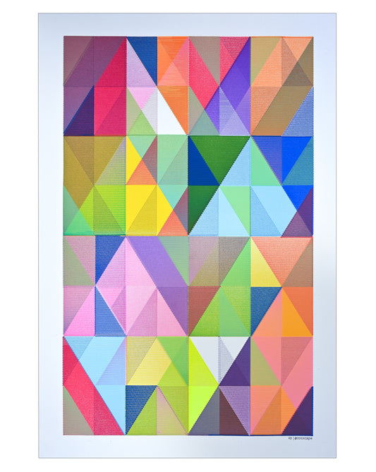 Geometry in Layers - 24" × 36"