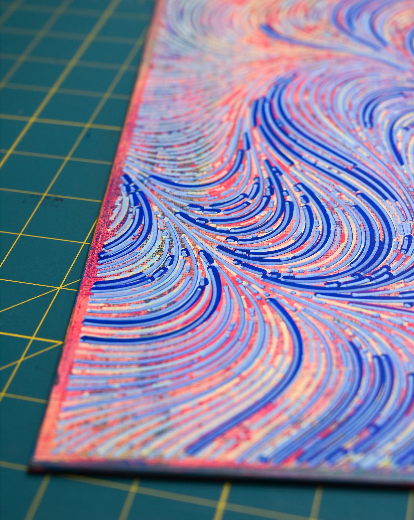 Traces of Air | Plotted Canvases | 11"x14"