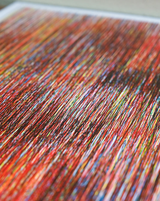 Rain on Glass | Generative Art | 16" x 20"