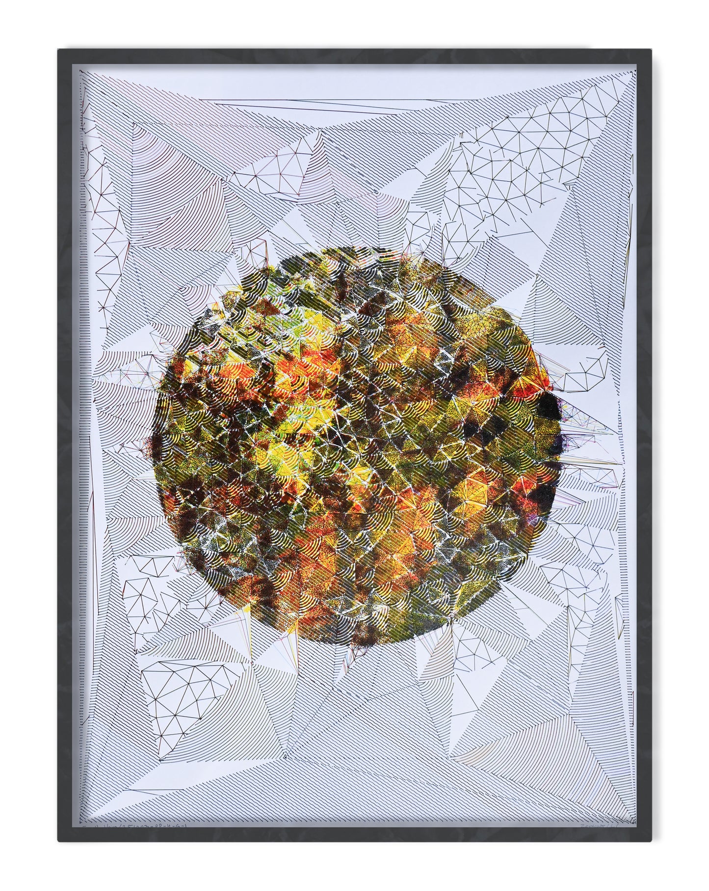 Earth Vein | Pen plotter art | 22" x 30"