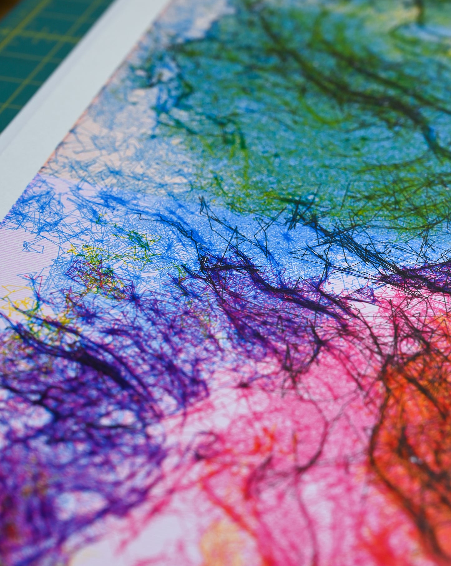 A Hidden Spring of Living Light | Algorithmic art | 22" x 30"