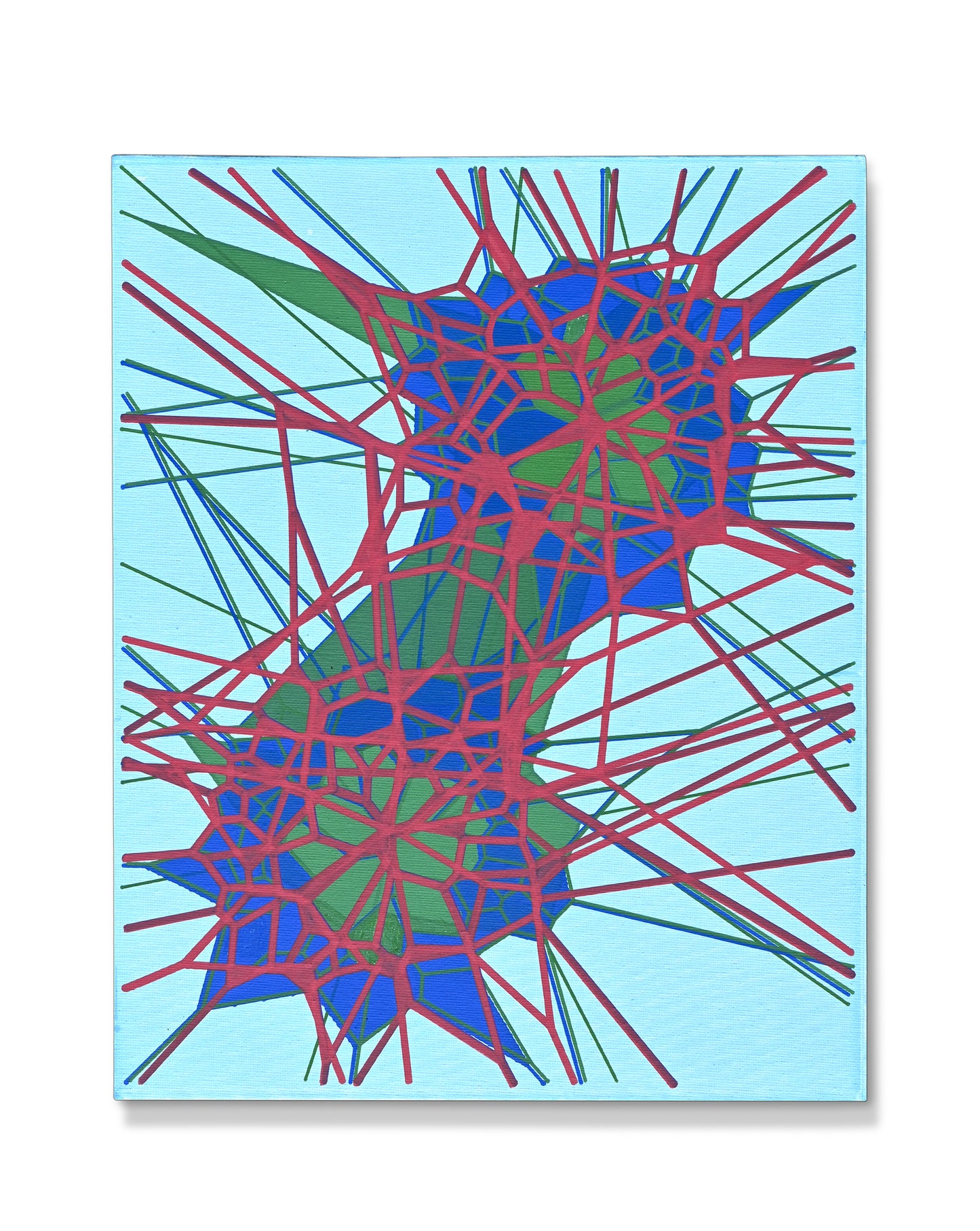 Interwoven Fields | Plotted Canvases | 11"x14"