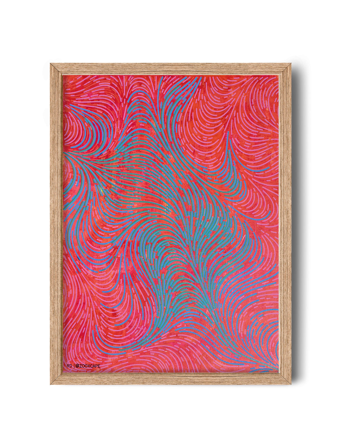 Rain mirror | 11"x14" | Canvas art (Copy)
