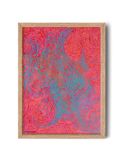Rain mirror | 11"x14" | Canvas art (Copy)