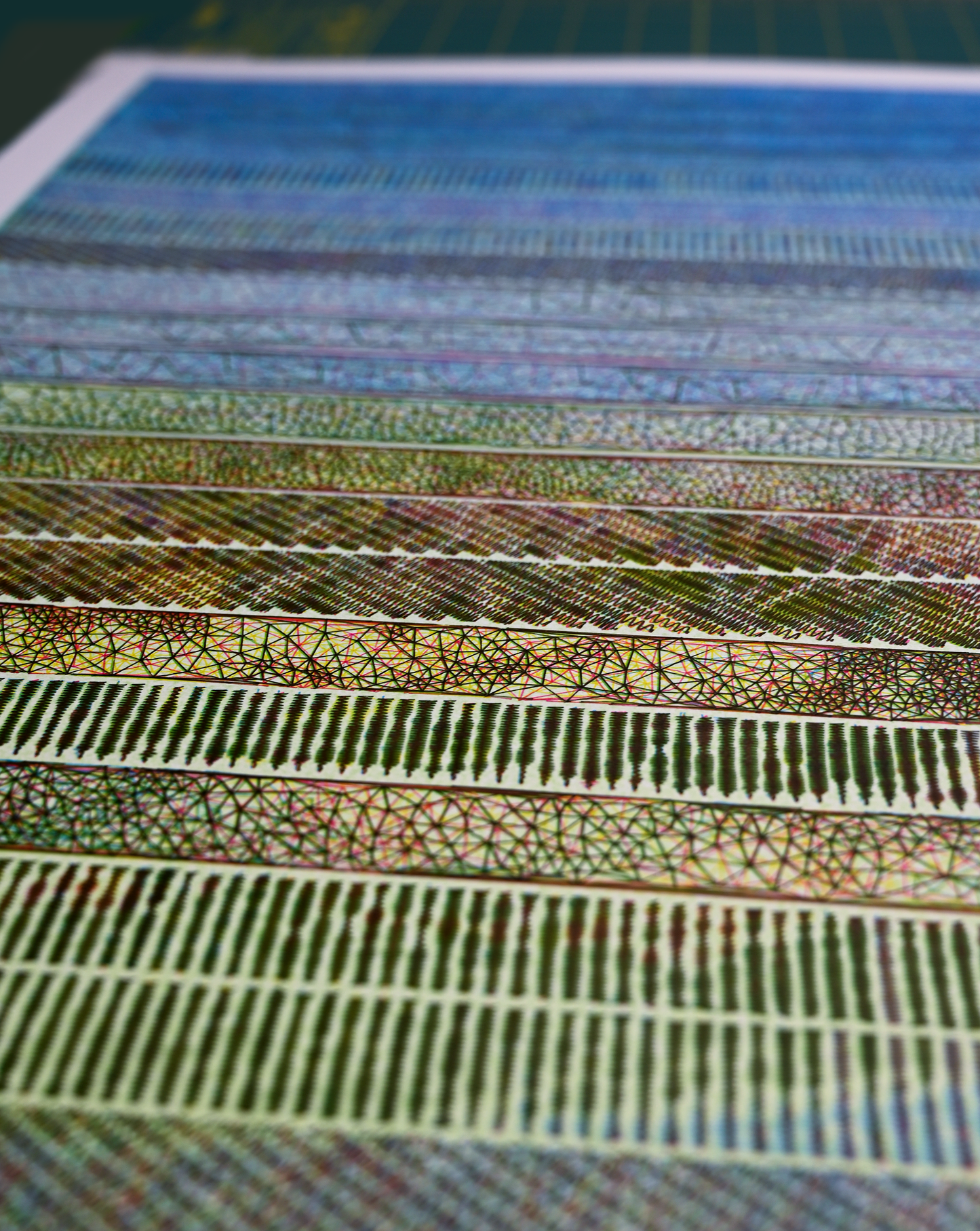 Layers of Time | Generative prints | 22" x 30"