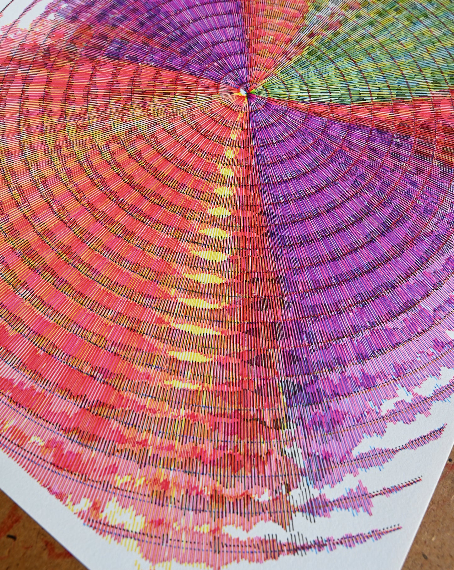 Silent Axis | Generative art prints | 11" x 14"