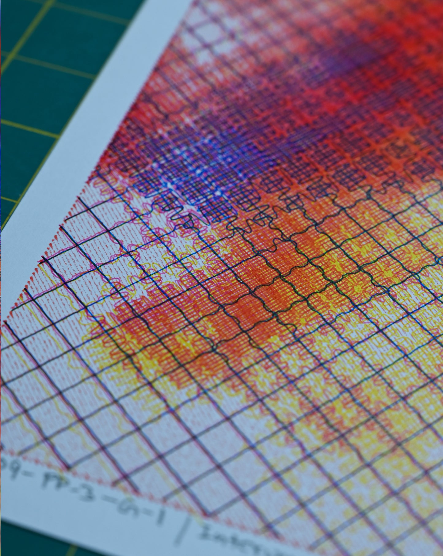 Interwoven Color | Algorithmic Art| 16" x 20"