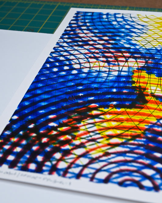 Echoes in Orbit | Generative prints | 12"x16"