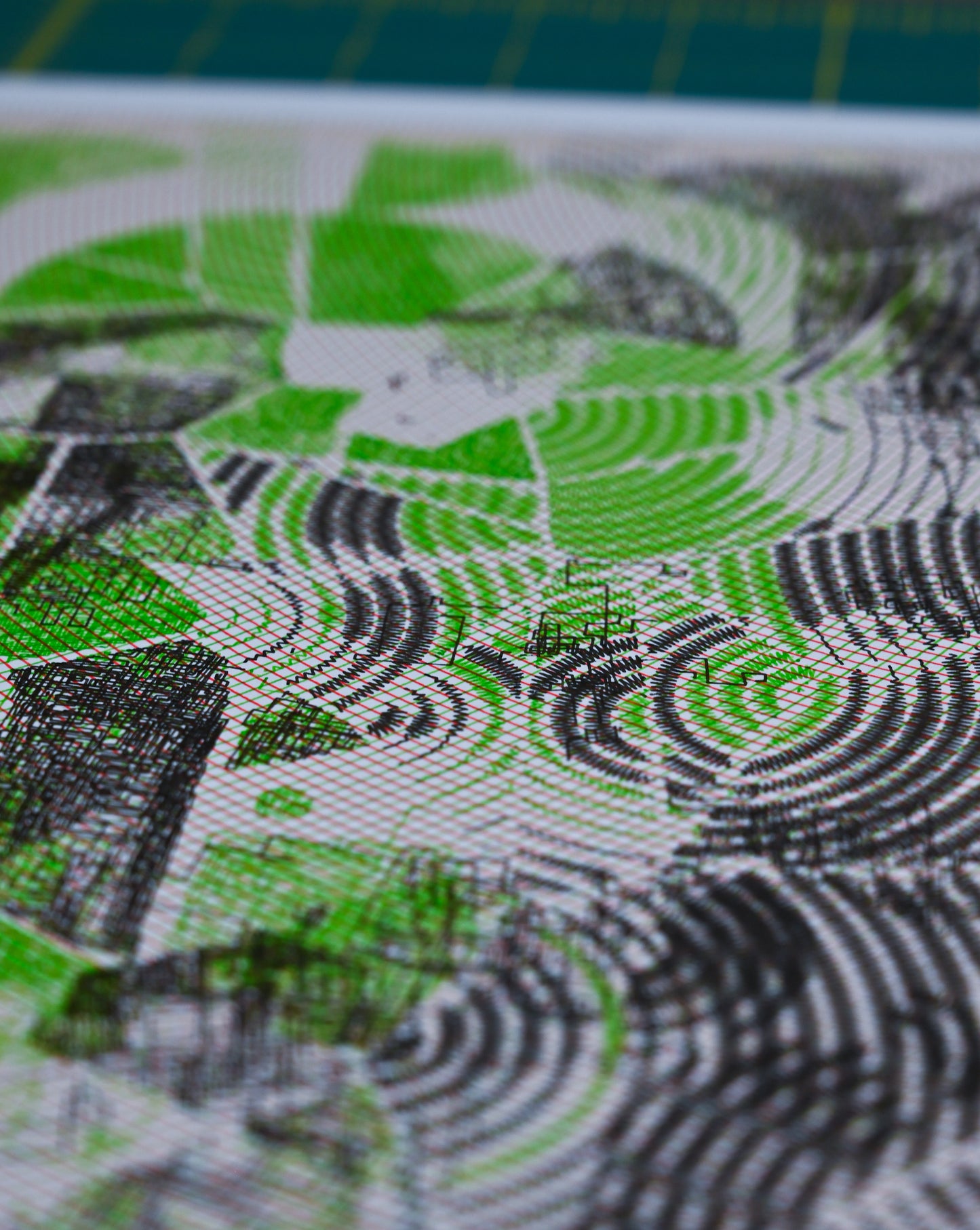 Center of Forces | Algorithmic Art | 12" x 16"
