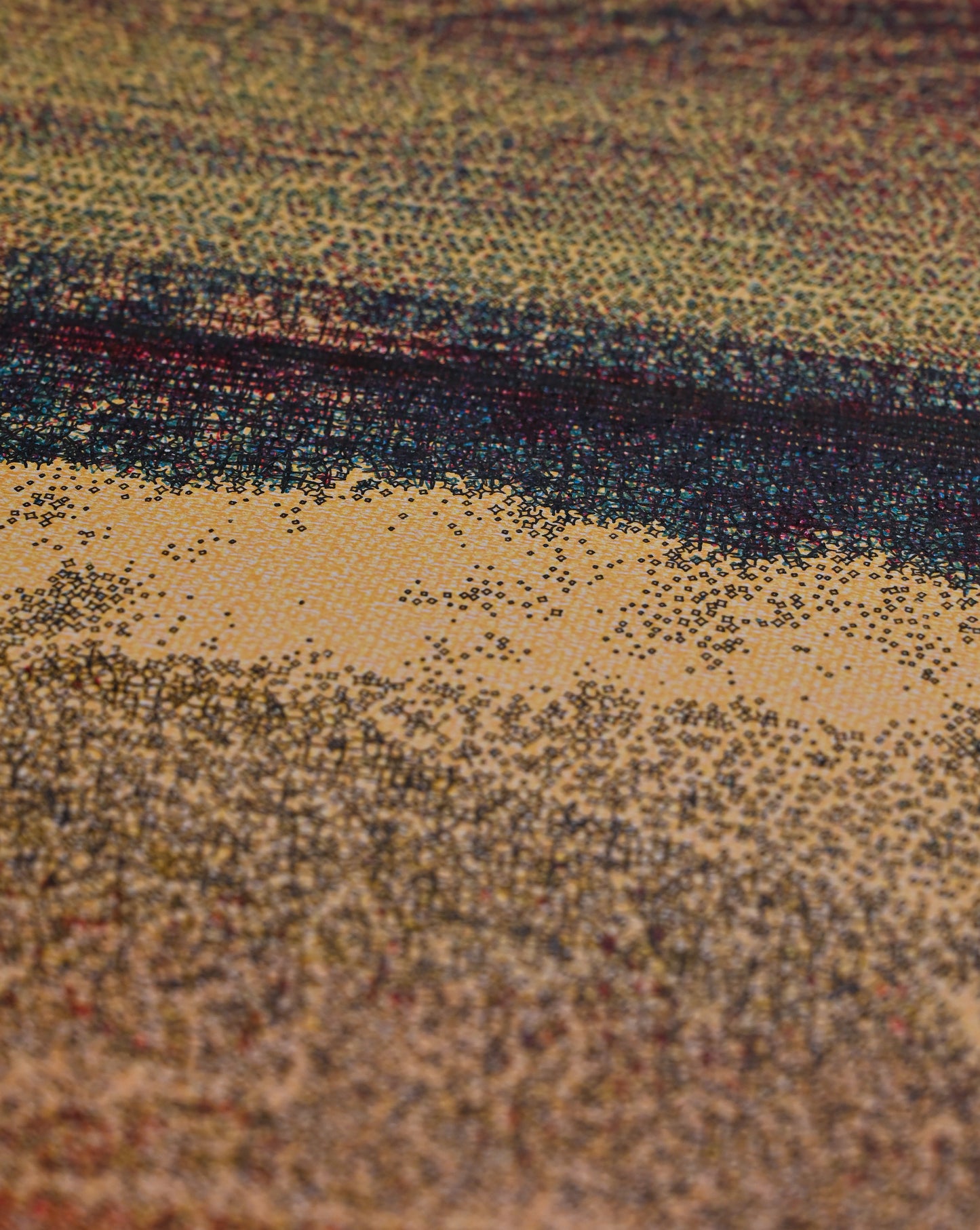 Beach sand | Pen plotter art | 22" x 30"