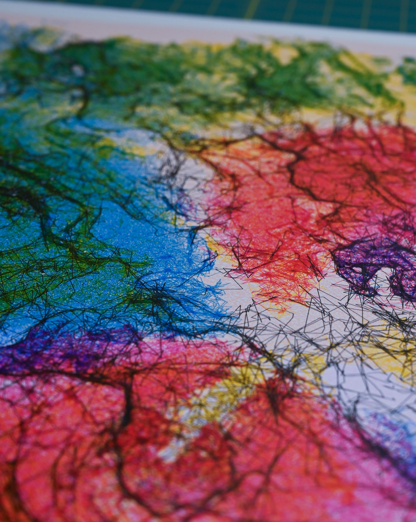 A Hidden Spring of Living Light | Algorithmic art | 22" x 30"