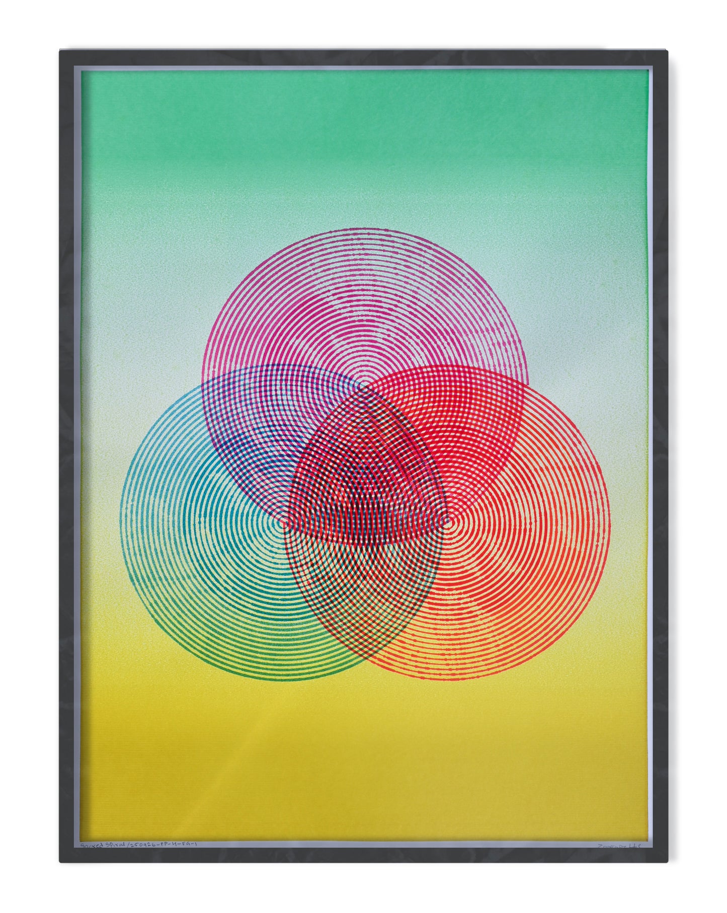 Sacred Spiral | Pen plotter art | 22" x 30"