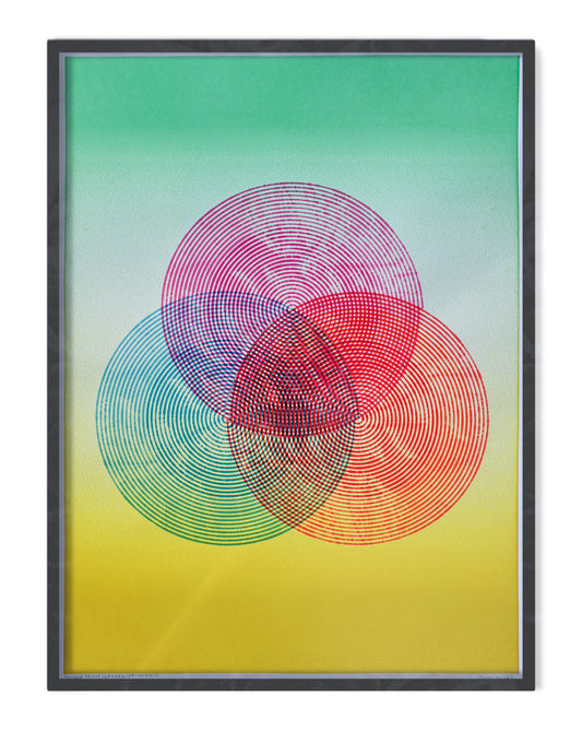 Sacred Spiral | Pen plotter art | 22" x 30"