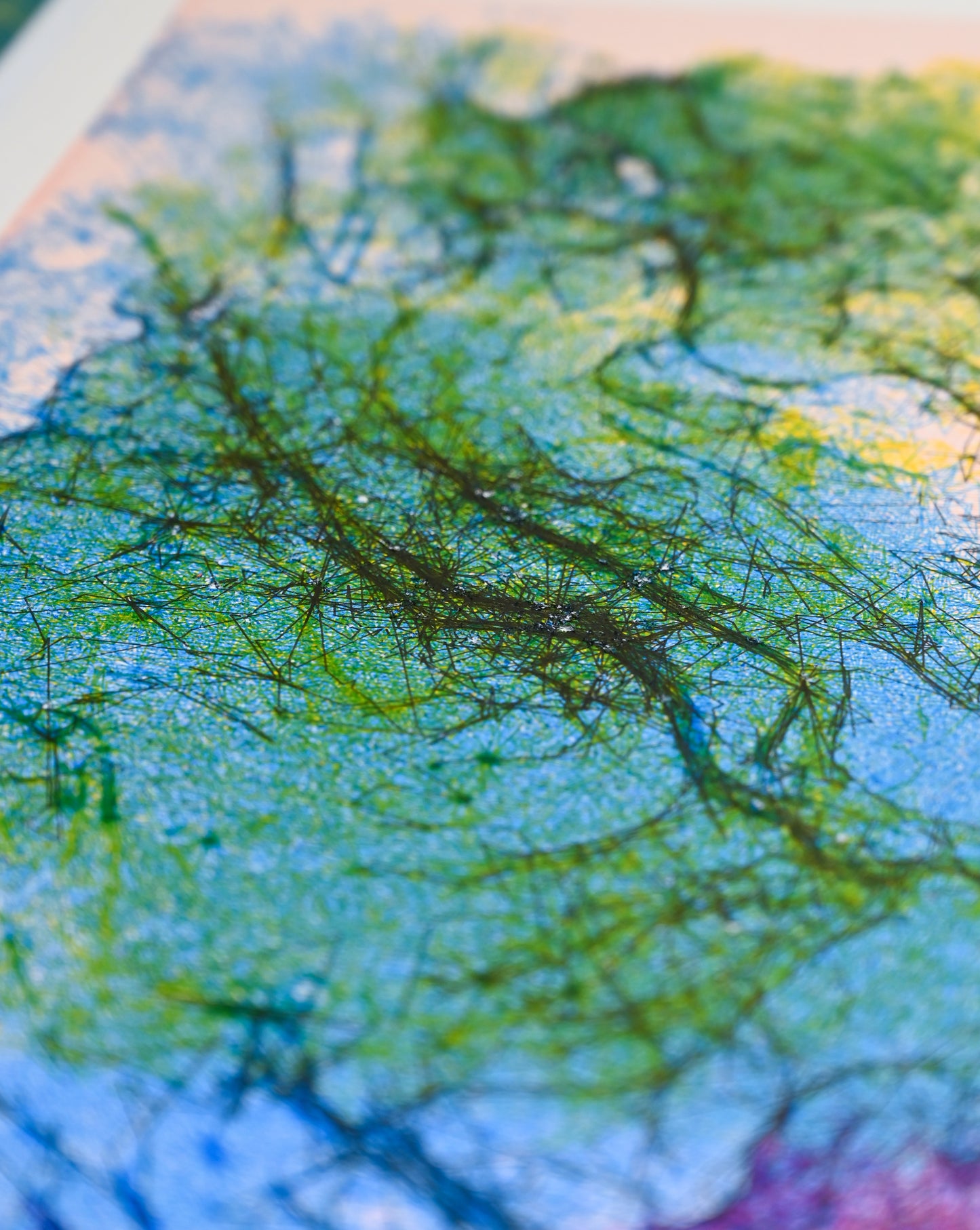 A Hidden Spring of Living Light | Algorithmic art | 22" x 30"