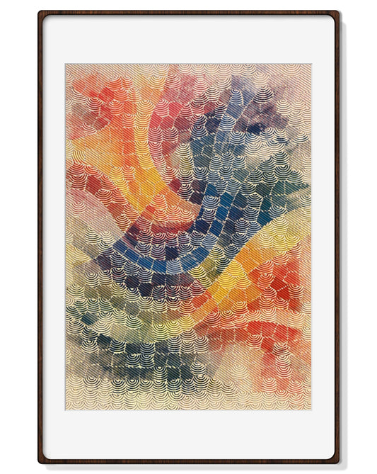 Spring Light Rainbow - 22" × 30" | Framed + Mat 24" × 36"