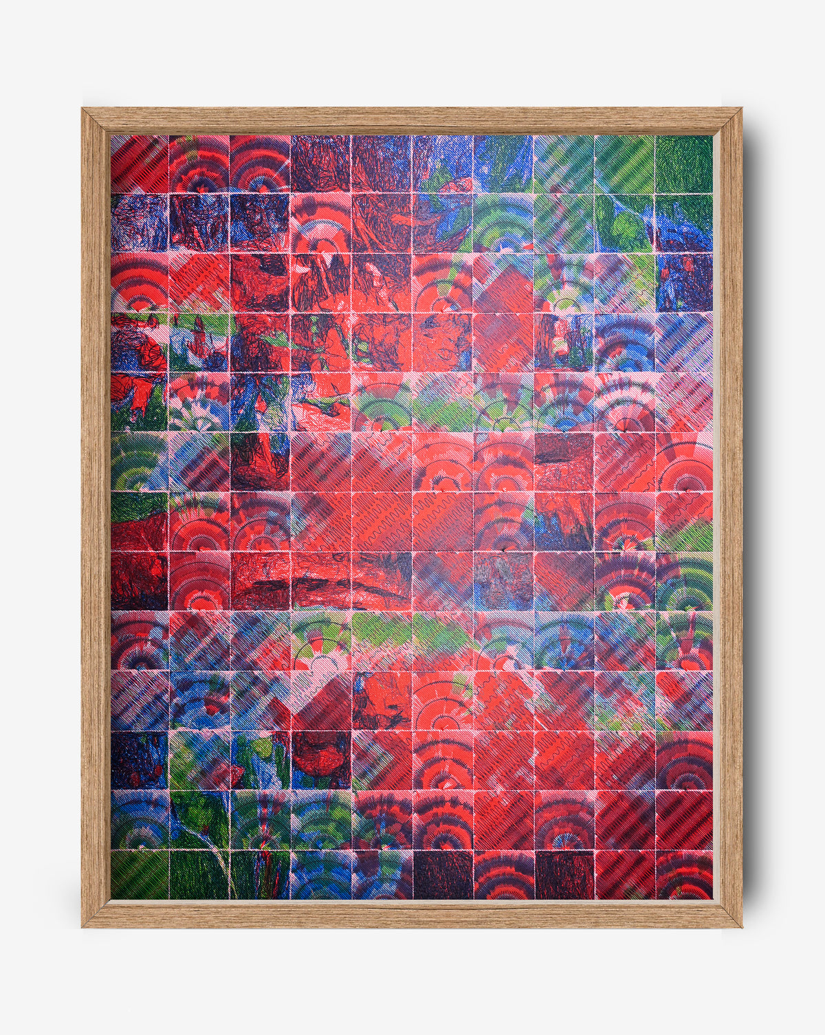 Dusk in Squares | 16" x 20"