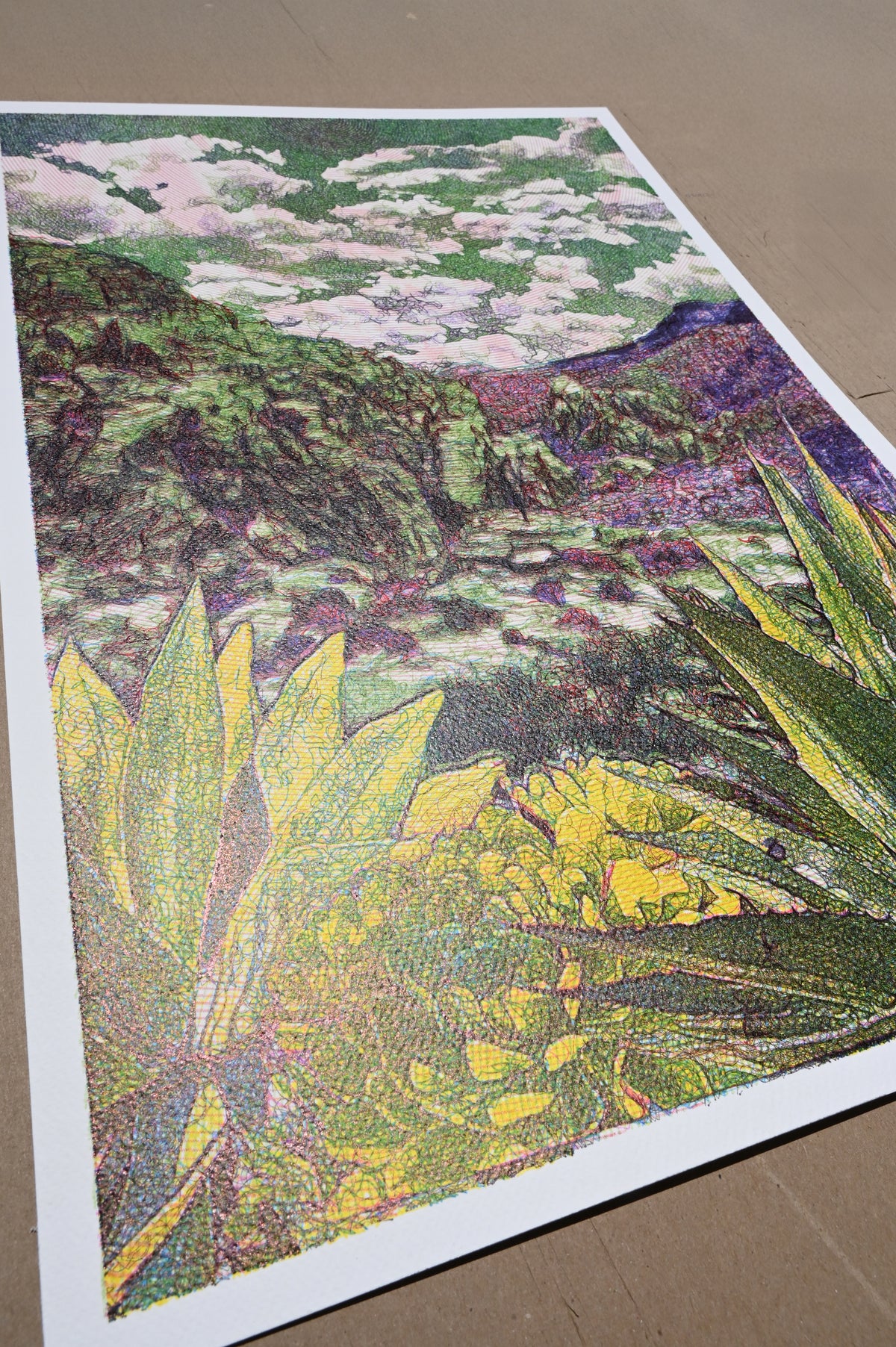 Green and Blooms | 16" x 24"