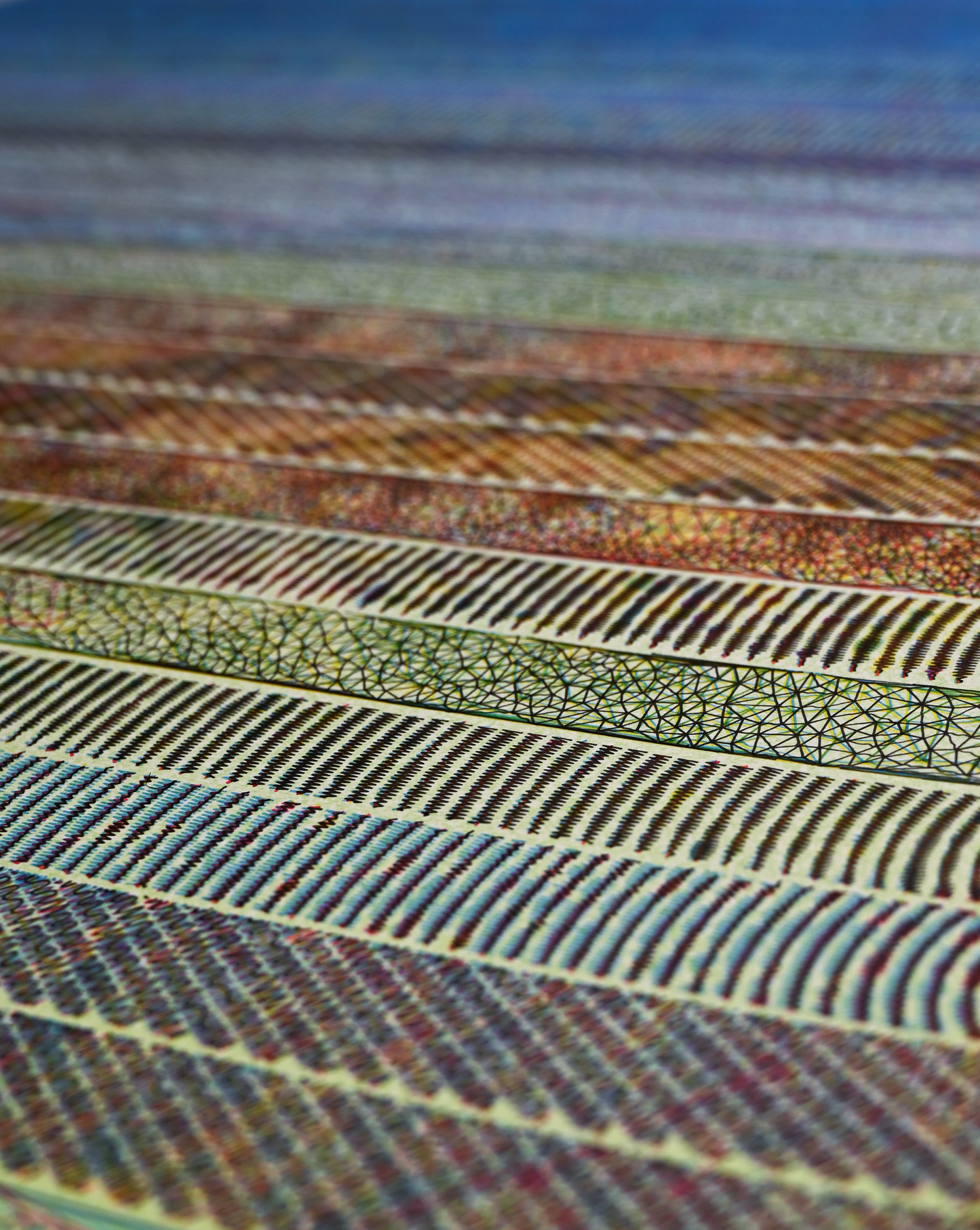 Layers of Time | Generative prints | 22" x 30"