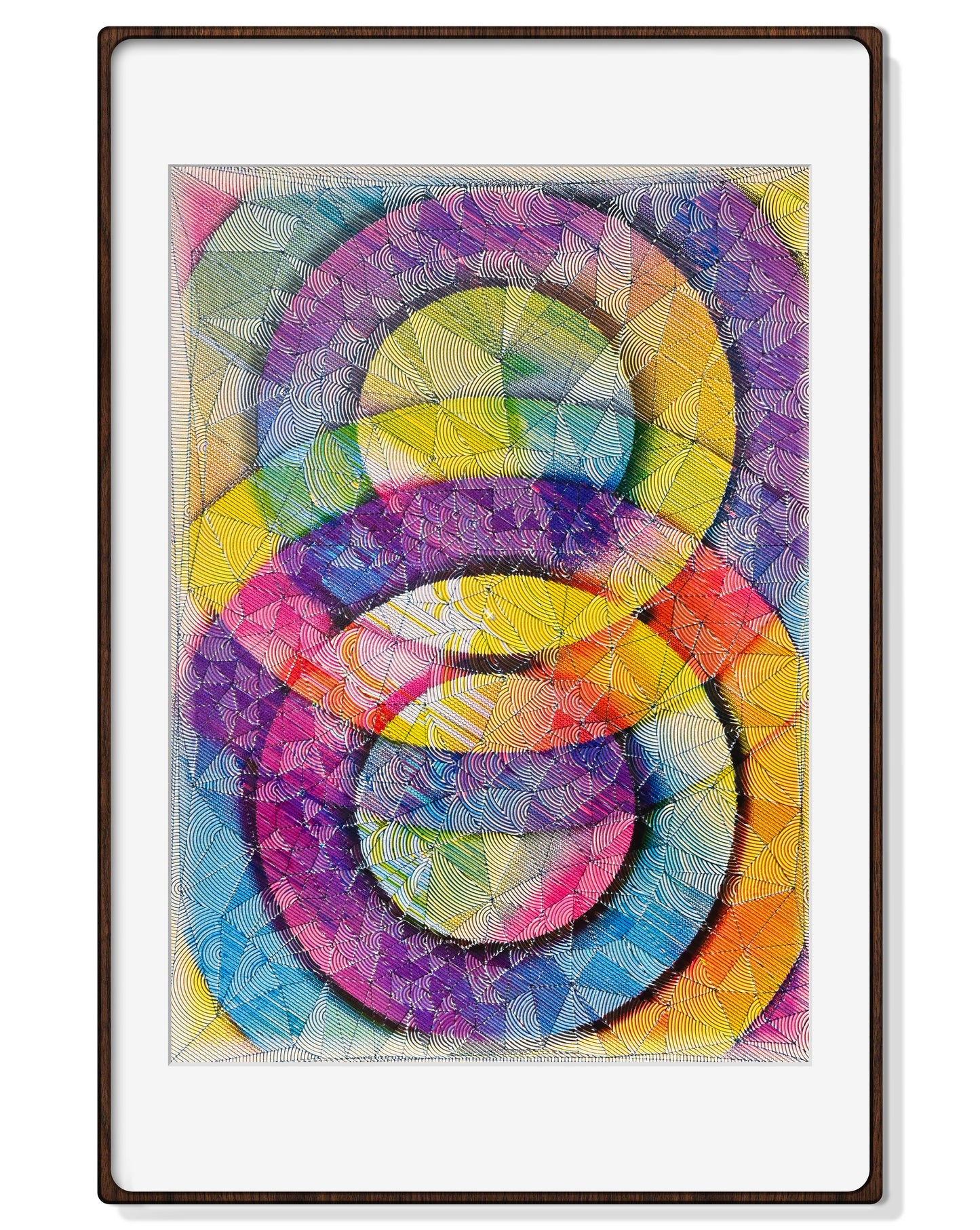 Echoes in Parallel - 22" × 30" | Framed + Mat 24" × 36"