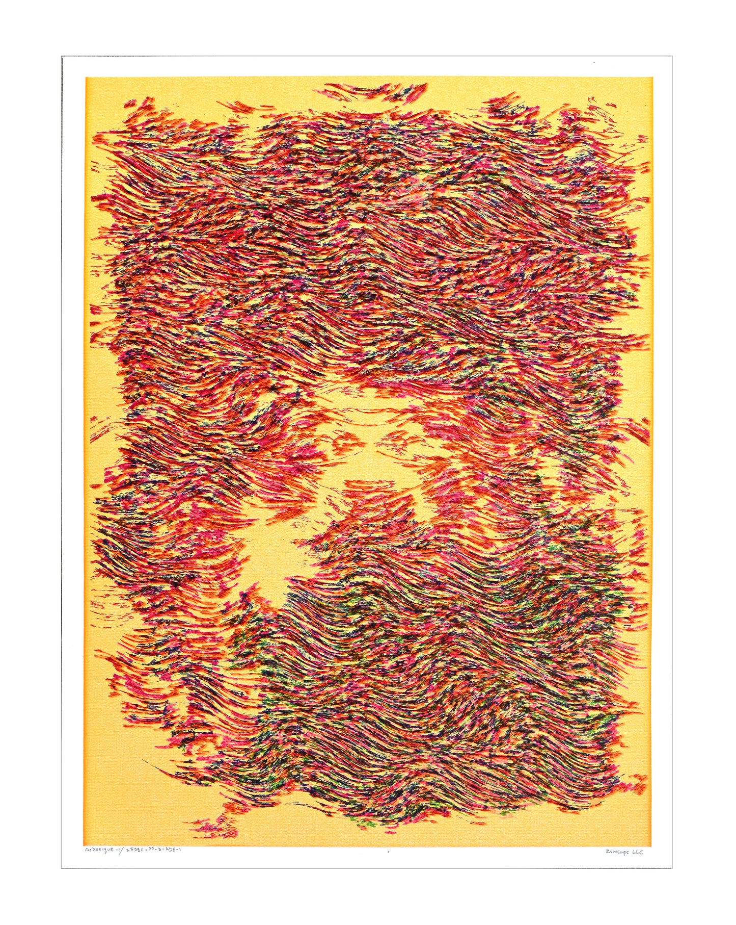 Arborique 1 - 22" × 30" | Framed + Mat 24" × 36"
