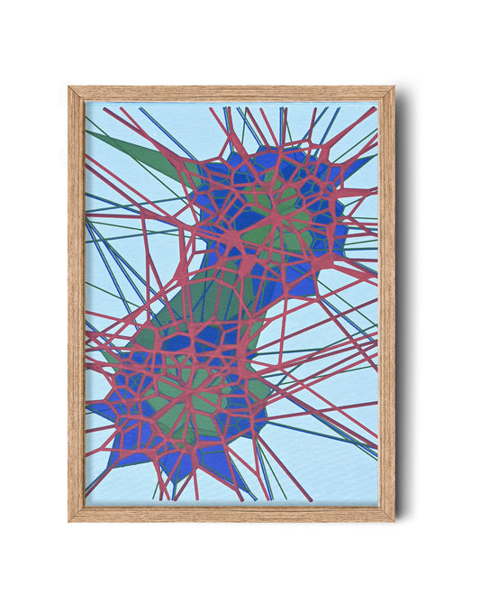 Interwoven Fields | 11"x14" | Canvas art