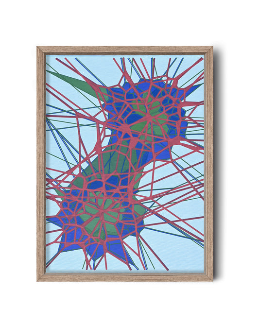 Interwoven Fields | 11"x14" | Canvas art