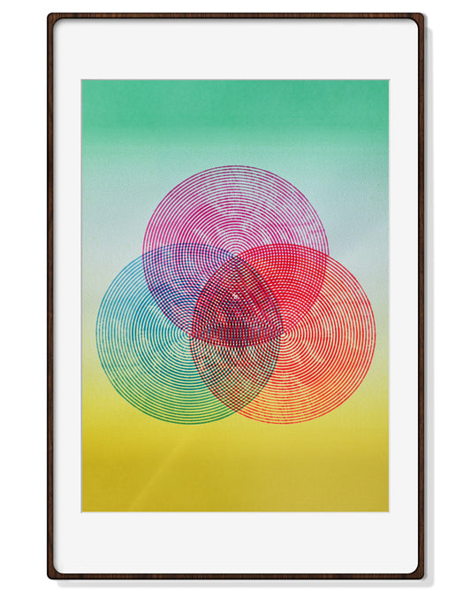 Sacred Spiral - 22" × 30" | Framed + Mat 24" × 36"