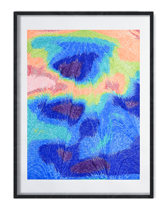 Mirrowake 1 | Generative art prints | 22" x 30"