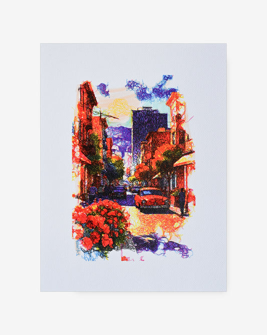 Generative art prints
of San Francisco classic street architecture.