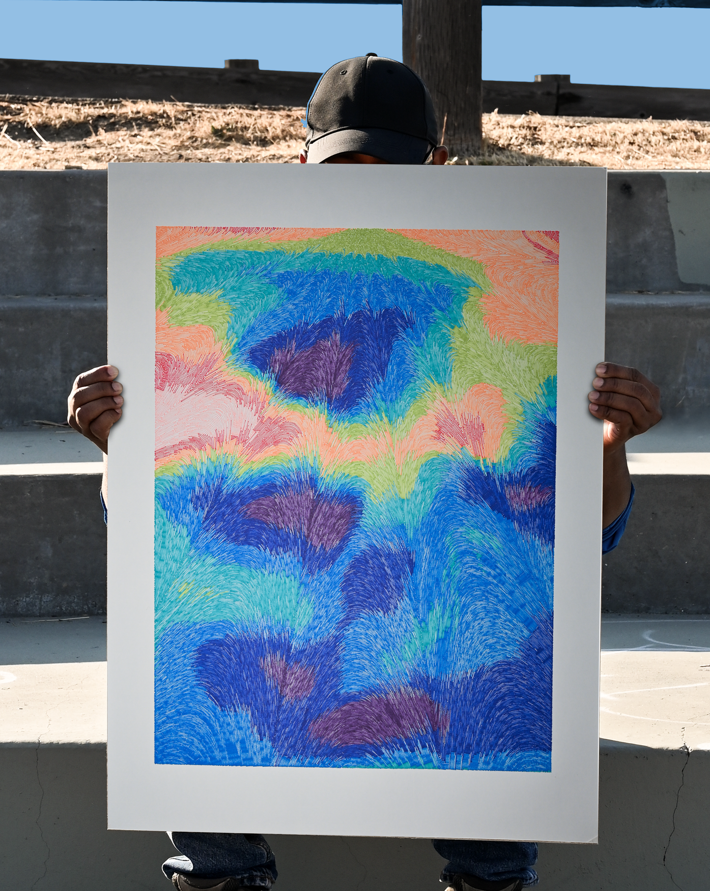 Mirrowake 1 | Generative art prints | 22" x 30"