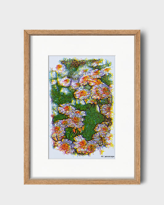 Floral Impression 28 | Generative art | 9" x 12"