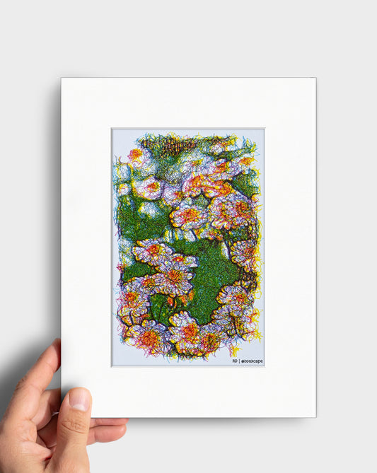 Floral Impression 28 | Generative art | 9" x 12"
