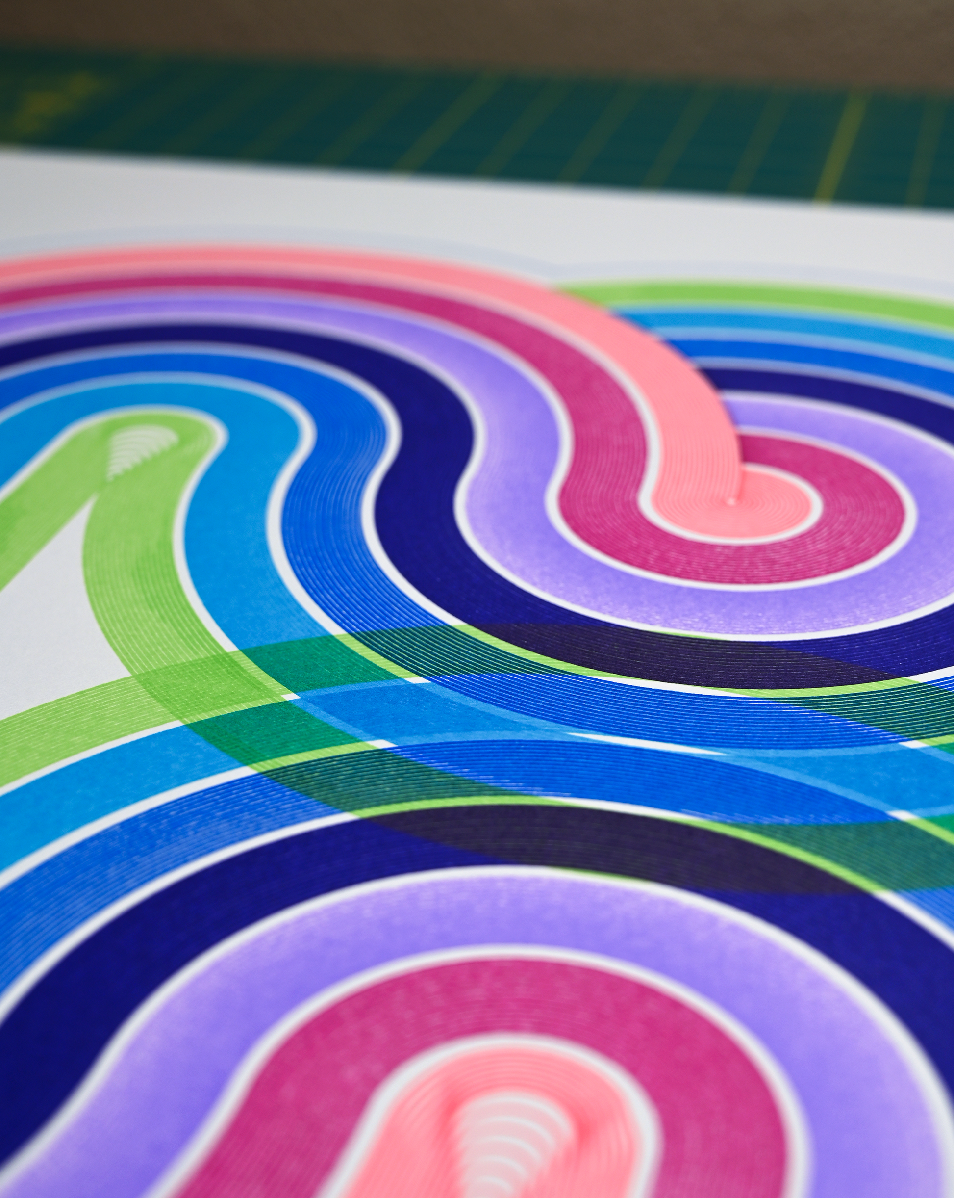 Generative art pen plotter line art featuring curved - pen plotter art, generative art prints, algorithmic art