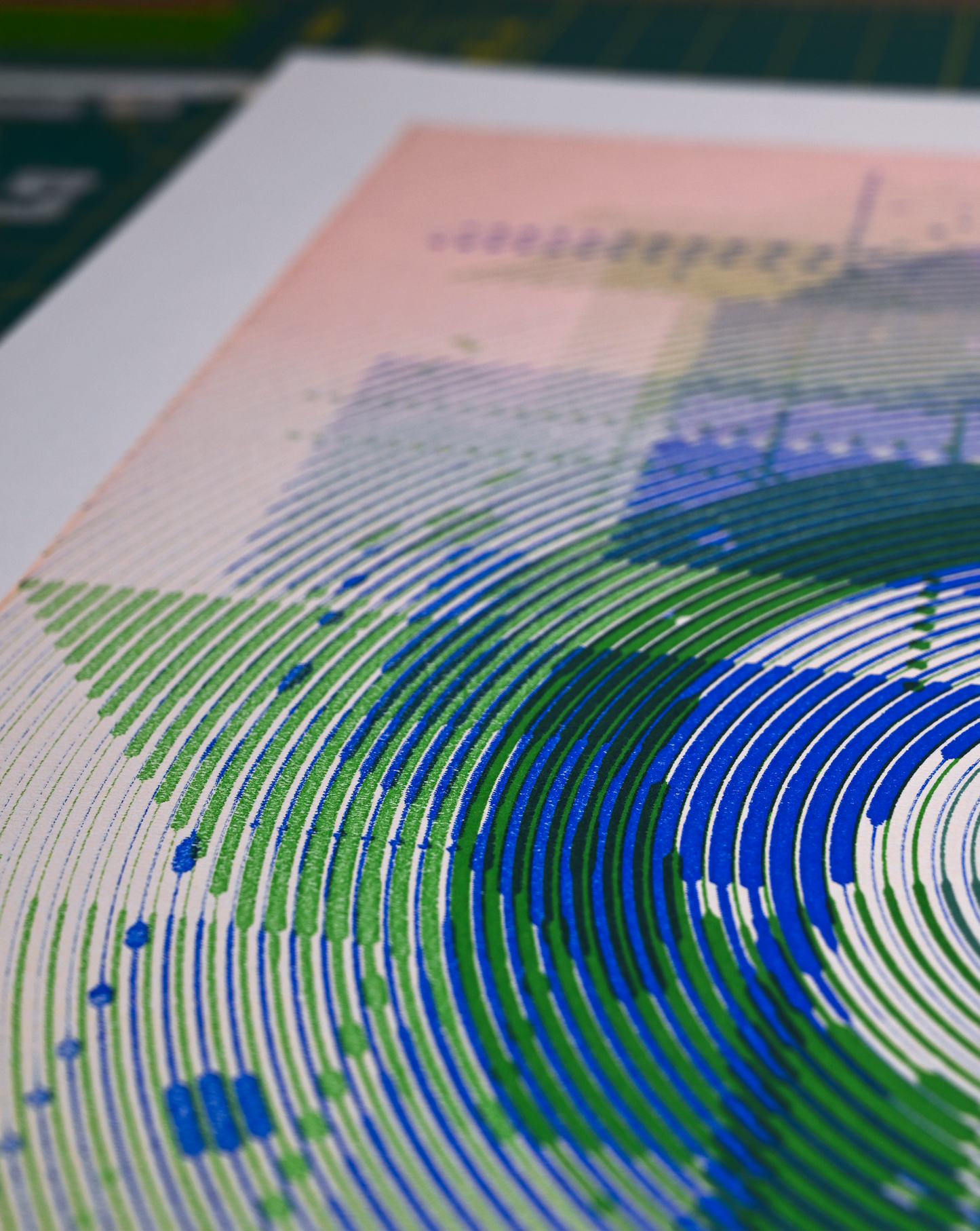 Abstract geometric line art symbolizing perception and depth pen plotter art, generative art prints, algorithmic art
