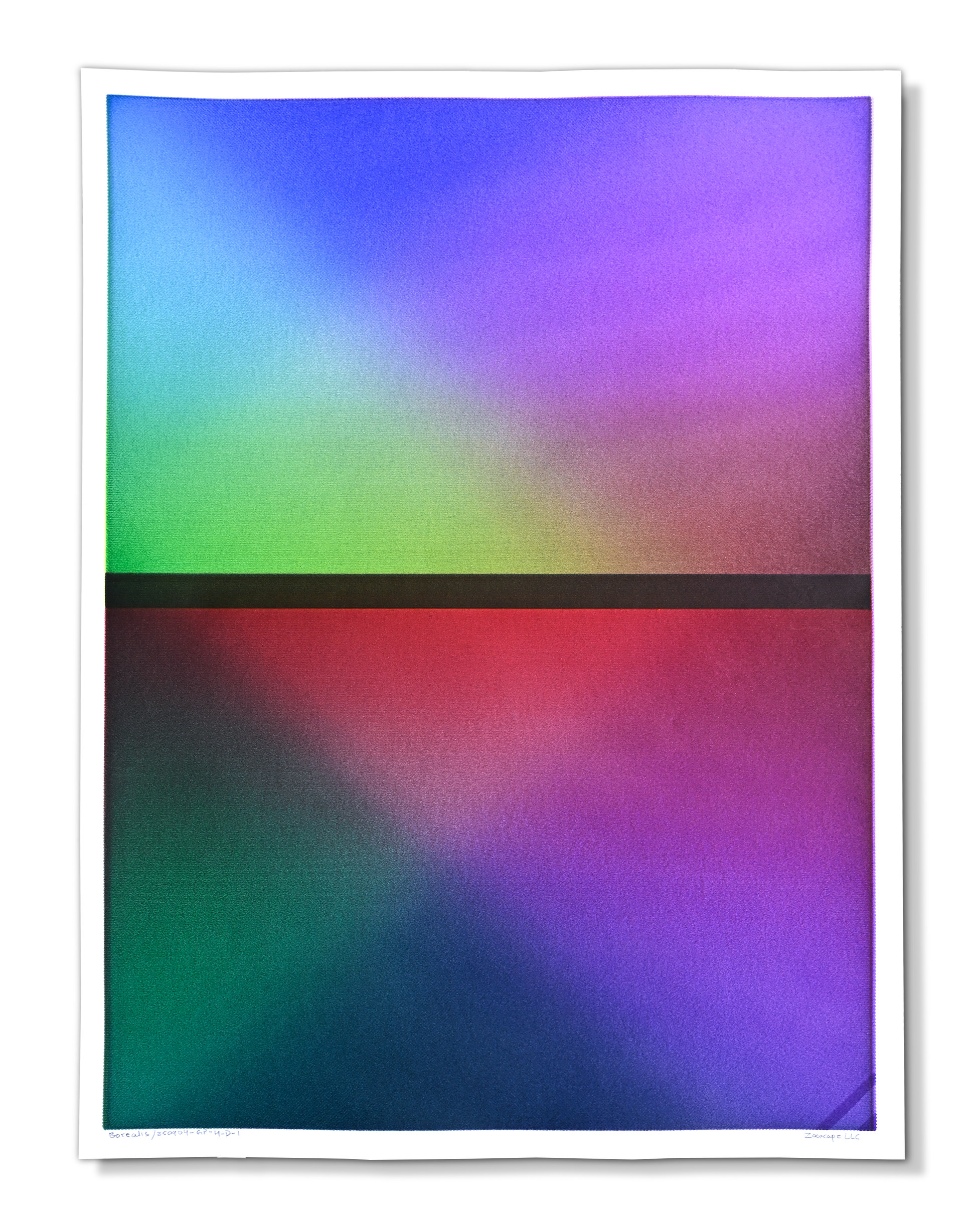 Machine-drawn geometric art inspired by the northern lights – handmade Generative art prints. Front- pen plotter art, generative art prints, algorithmic art- pen plotter art, generative art prints, algorithmic art