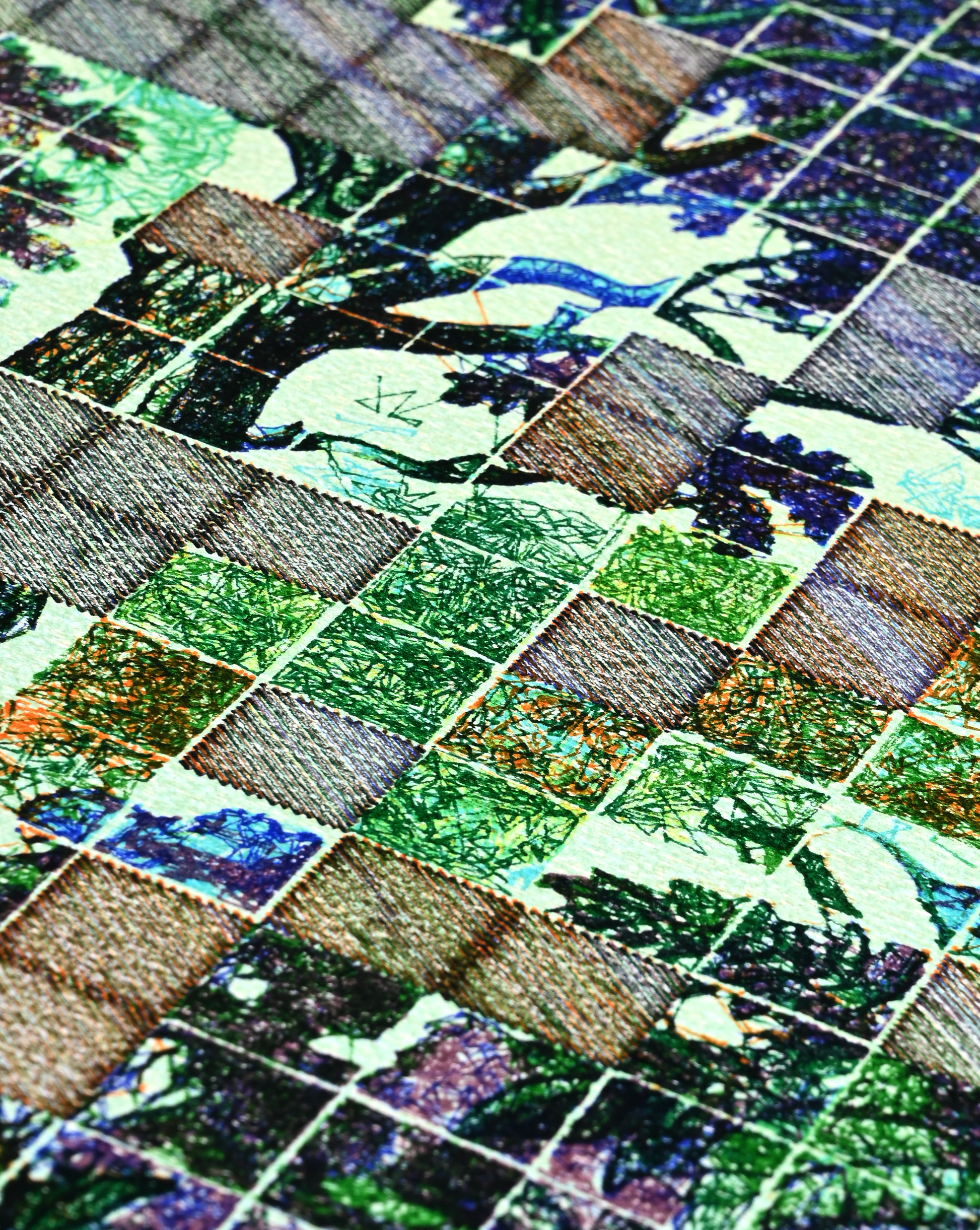 Machine-drawn geometric pattern resembling garden trellis pen plotter art, generative art prints, algorithmic art