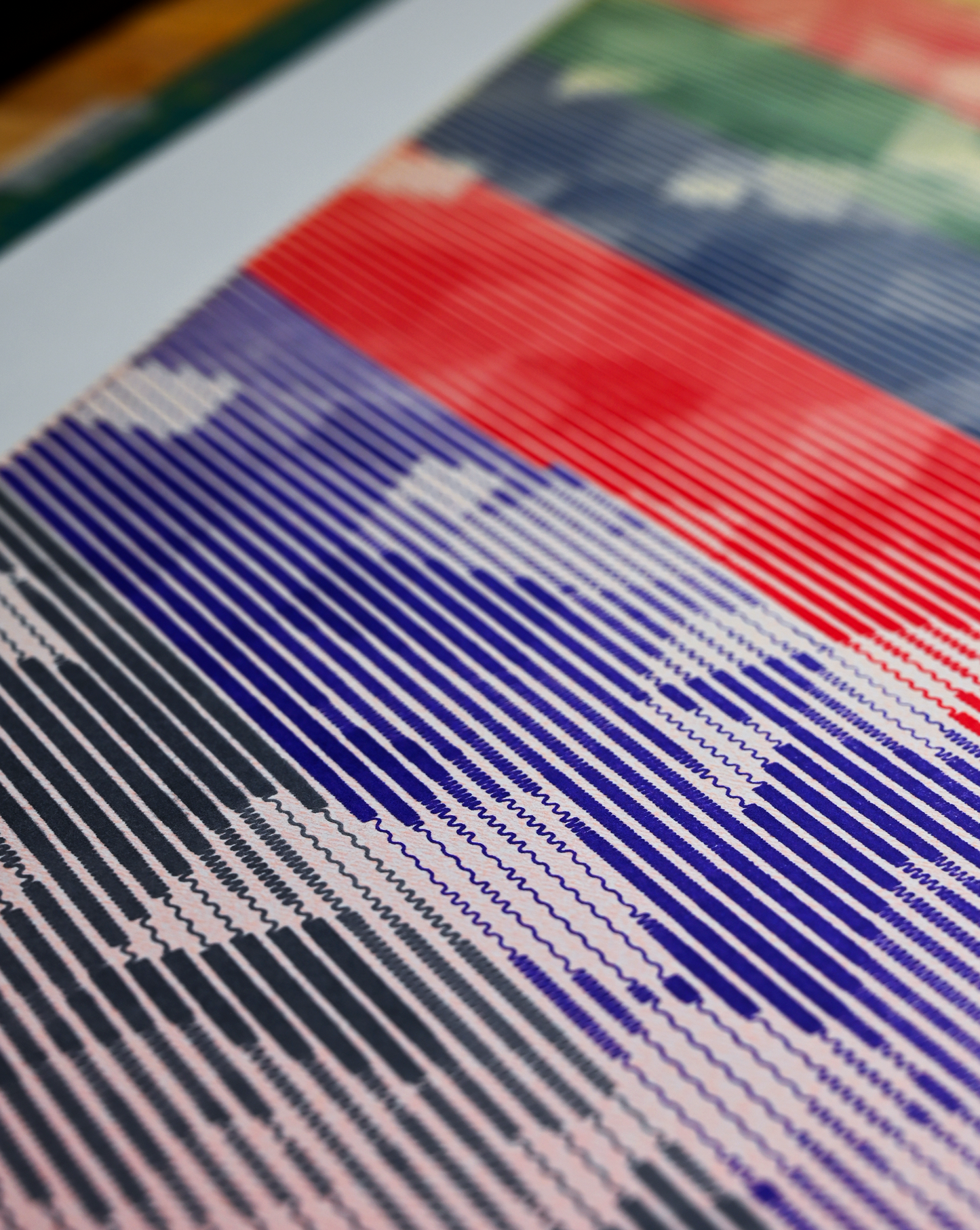 Machine-drawn octagonal geometric pattern – pen plotter art, generative art prints, algorithmic art