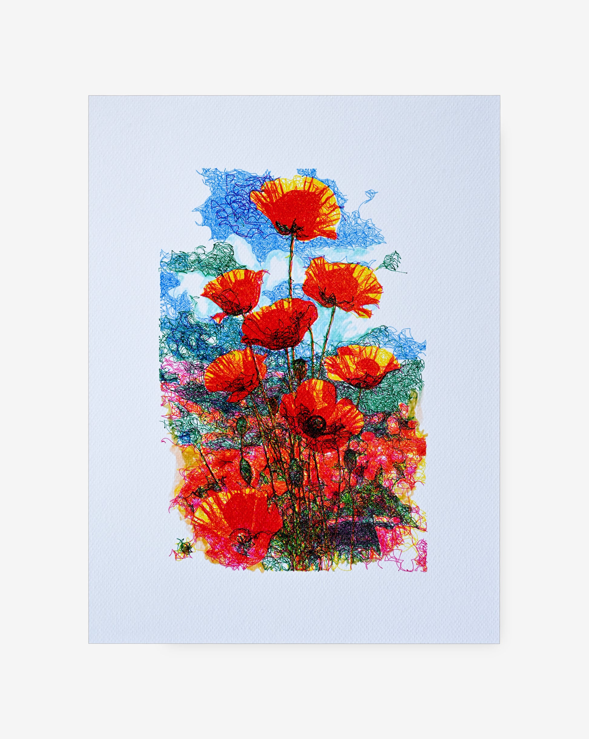 Generative art print drawing of sky and abstract landscape – Generative art prints
Algorithmic art.