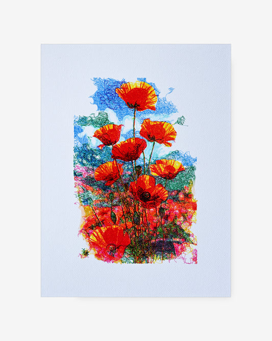 Generative art print drawing of sky and abstract landscape – Generative art prints
Algorithmic art.