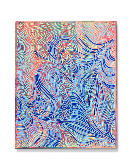 Traces of Air | Plotted Canvases | 11"x14"